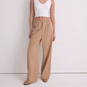 Madewell Harlow Wide Leg pant Size 4- Seed Khaki. Brand NWT